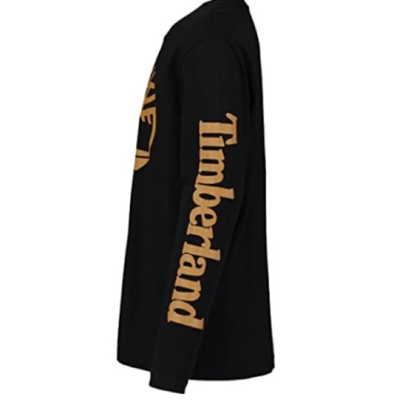 Timberland Boys' Long-Sleeve Crew Neck T-Shirt, Tee ahit, boys shirt - Picture 5 of 10